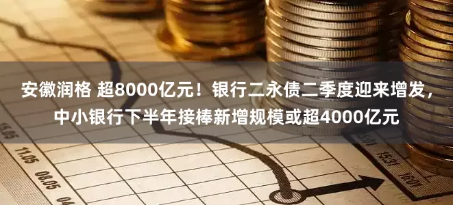 安徽润格 超8000亿元！银行二永债二季度迎来增发，中小银行下半年接棒新增规模或超4000亿元