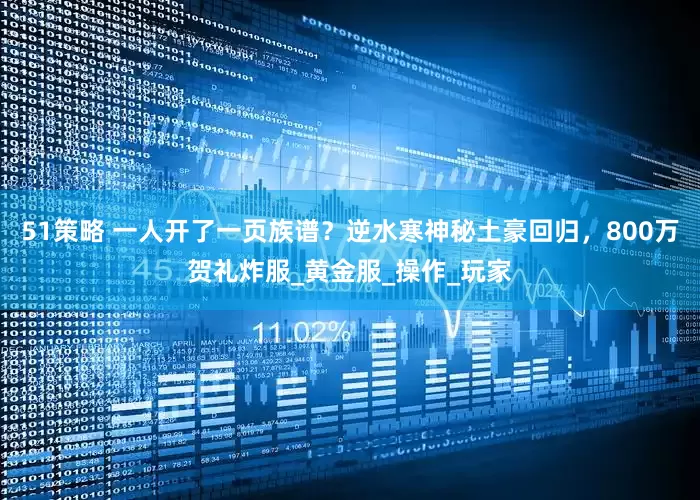 51策略 一人开了一页族谱？逆水寒神秘土豪回归，800万贺礼炸服_黄金服_操作_玩家