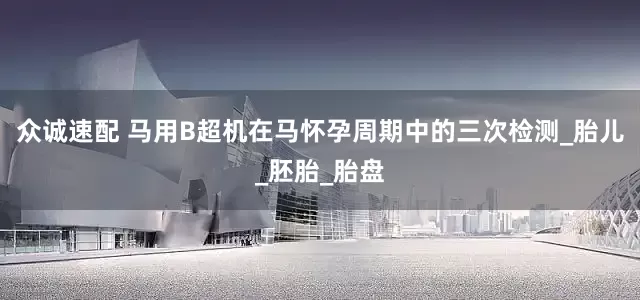 众诚速配 马用B超机在马怀孕周期中的三次检测_胎儿_胚胎_胎盘